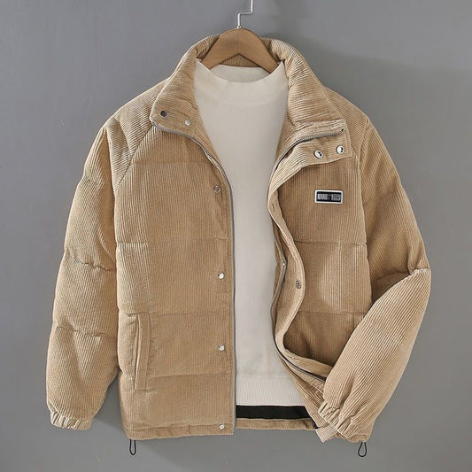 Corduroy Jacket Men's Silky Lined Cotton Filled