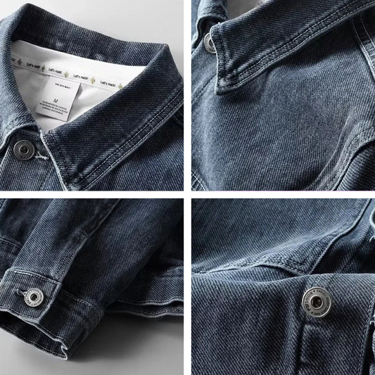 Denim Jacket Lightweight Cotton Tailored Fit