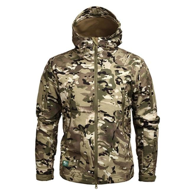 Jacket Waterproof Hooded With Zippered Pockets