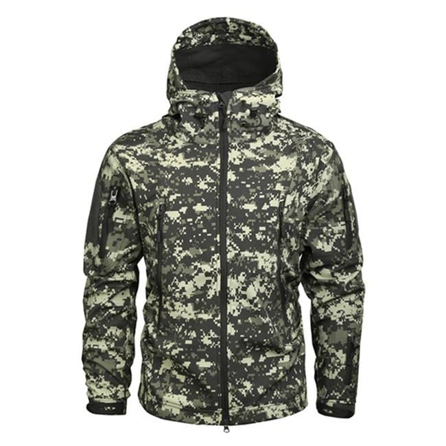Jacket Waterproof Hooded With Zippered Pockets