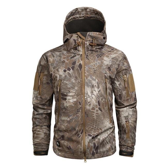 Jacket Waterproof Hooded With Zippered Pockets