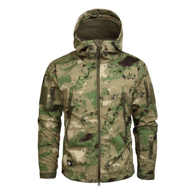 Jacket Waterproof Hooded With Zippered Pockets