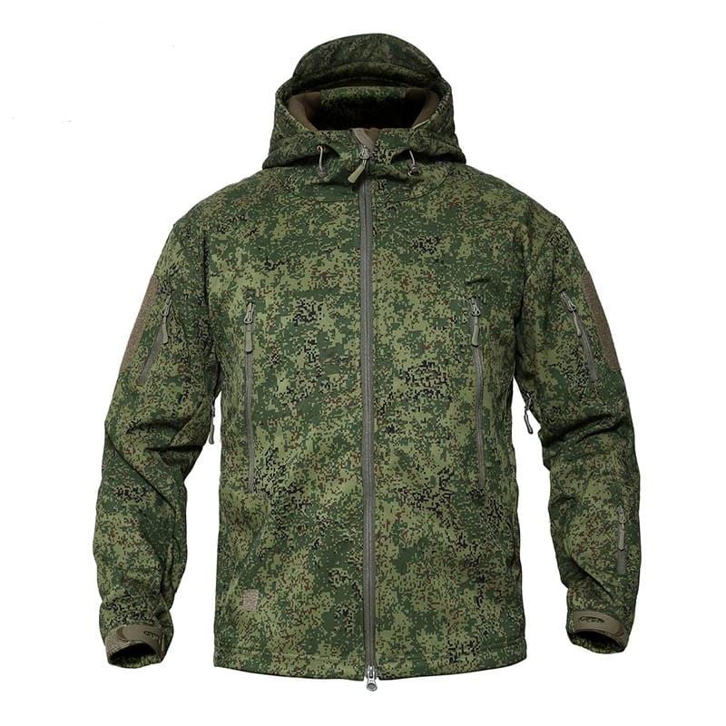 Jacket Waterproof Hooded With Zippered Pockets
