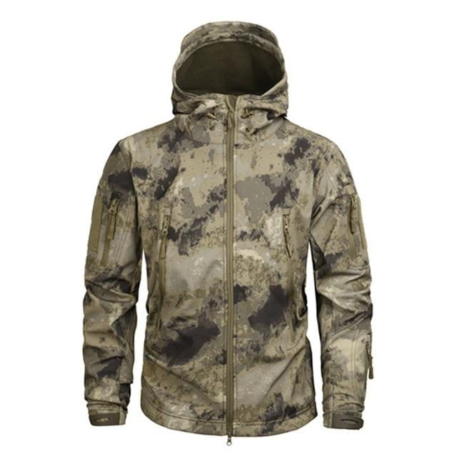 Jacket Waterproof Hooded With Zippered Pockets