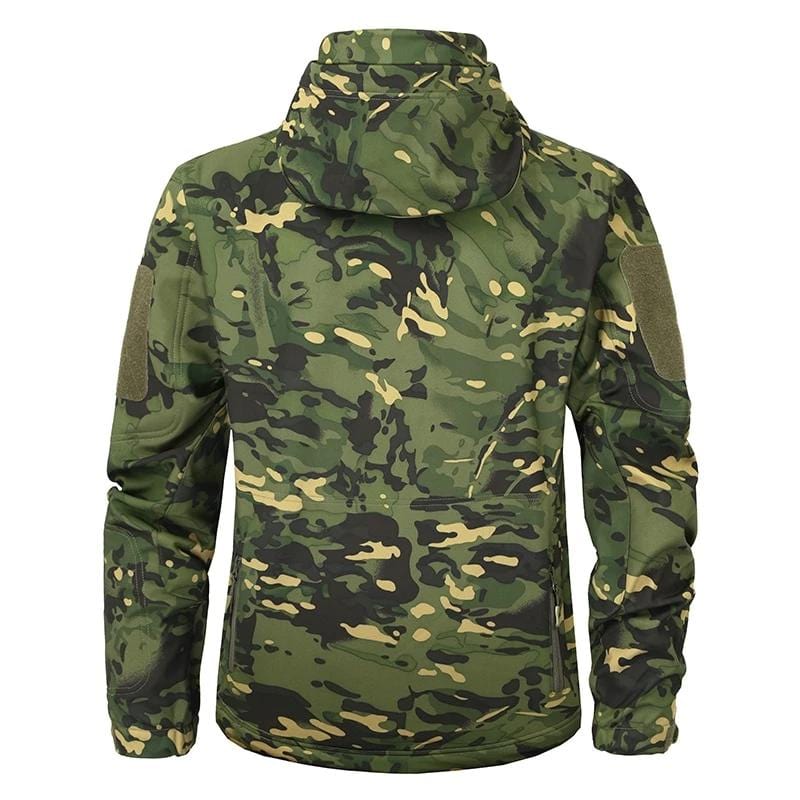 Jacket Waterproof Hooded With Zippered Pockets