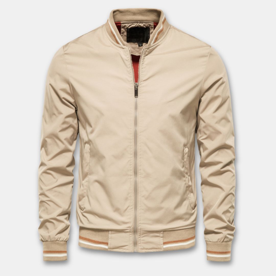 Bomber Jacket Breathable Lightweight Lined Ribbed Cuffs