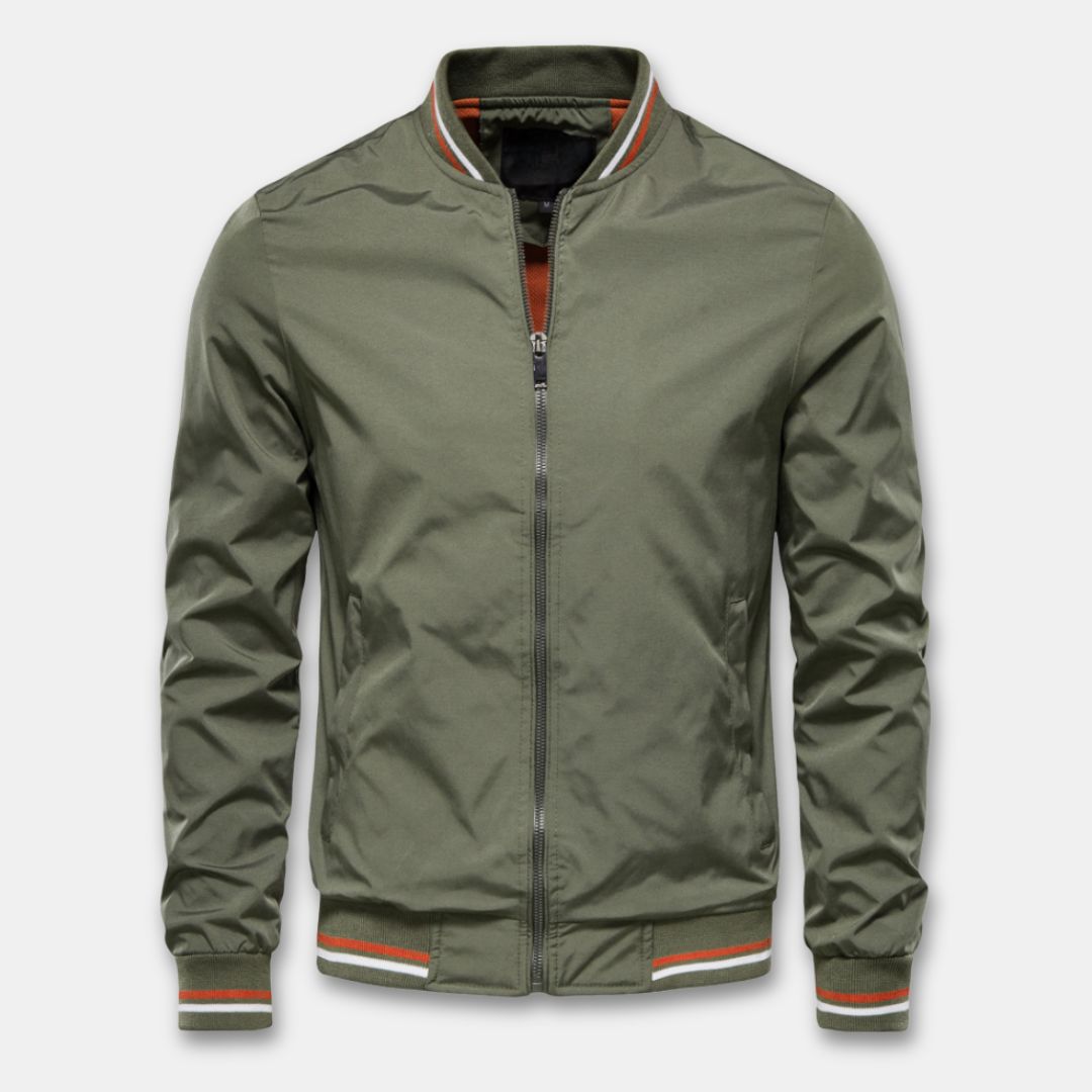 Bomber Jacket Breathable Lightweight Lined Ribbed Cuffs