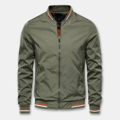 Bomber Jacket Breathable Lightweight Lined Ribbed Cuffs