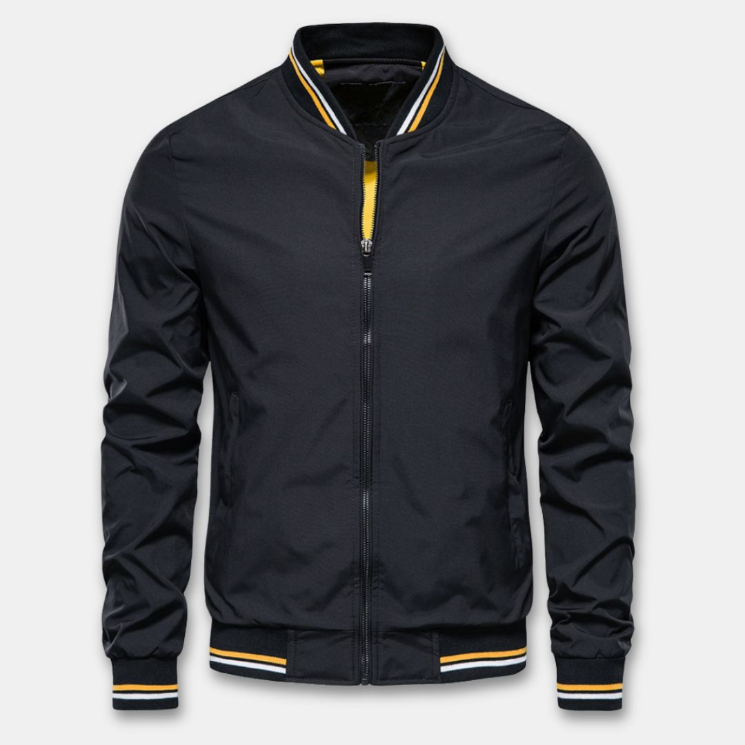 Bomber Jacket Breathable Lightweight Lined Ribbed Cuffs