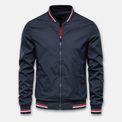 Bomber Jacket Breathable Lightweight Lined Ribbed Cuffs