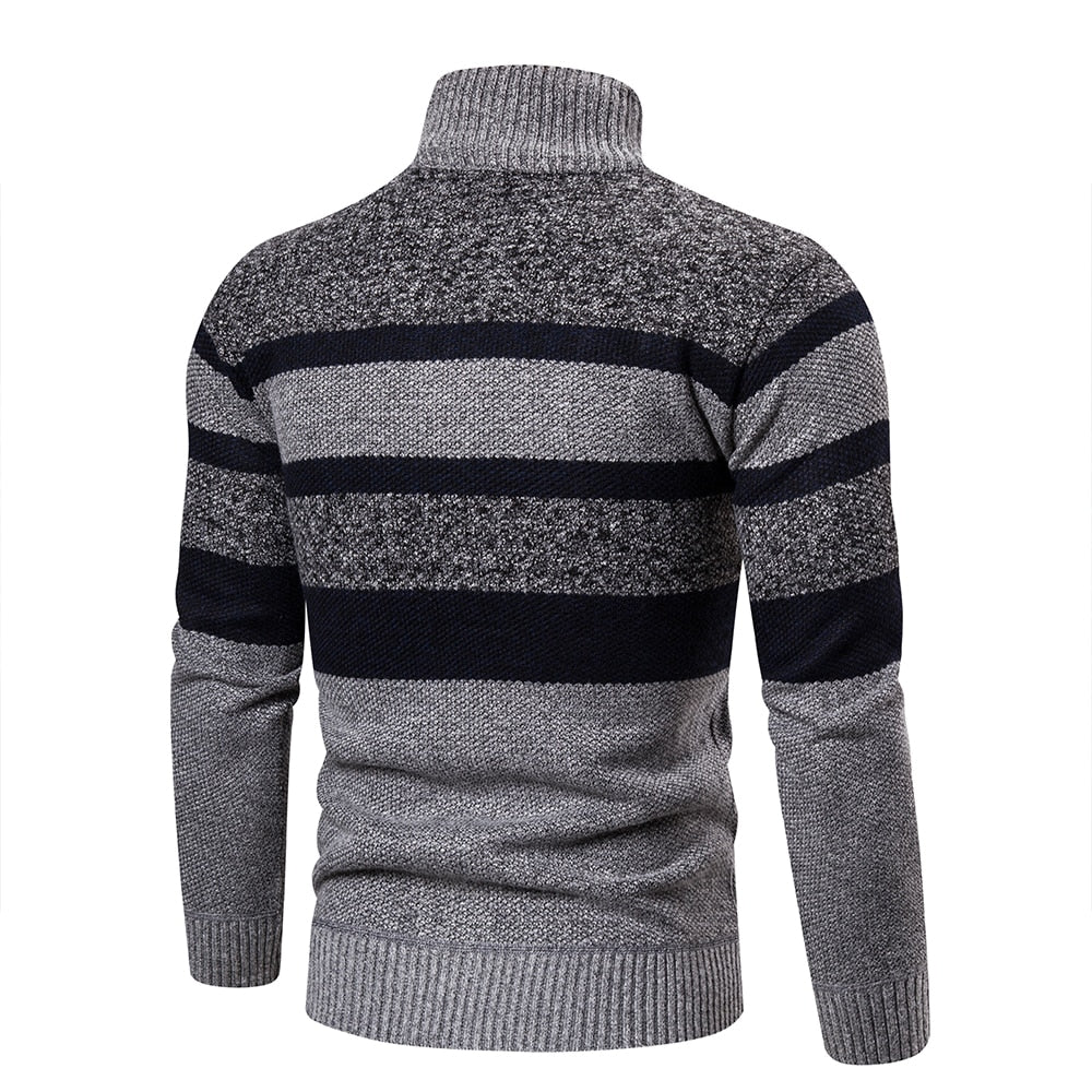 Cardigan Men's Striped Slim Fit