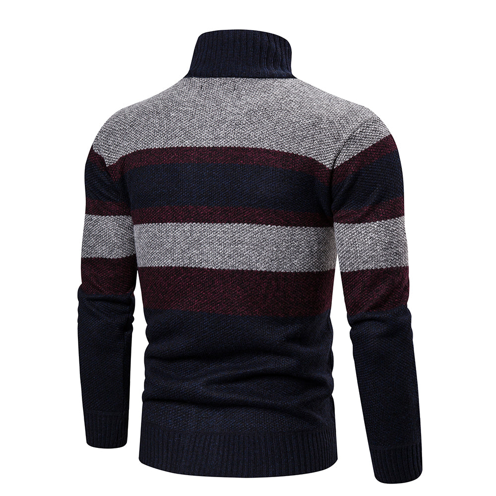 Cardigan Men's Striped Slim Fit