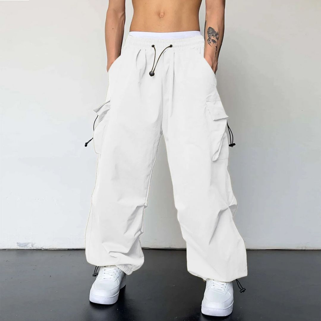 Cargo Joggers Lightweight Drawstring Waist