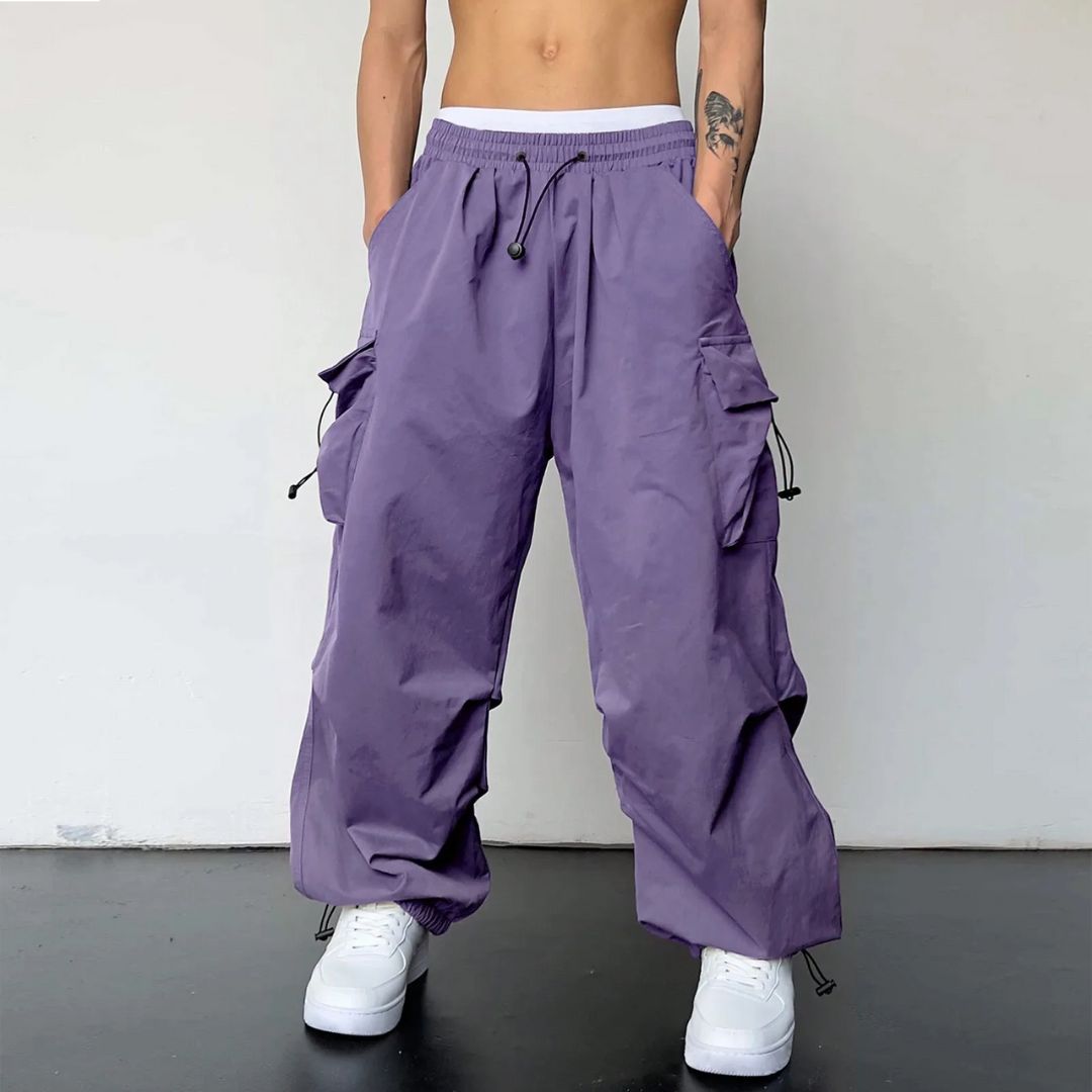 Cargo Joggers Lightweight Drawstring Waist