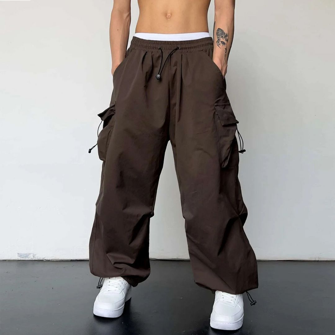 Cargo Joggers Lightweight Drawstring Waist