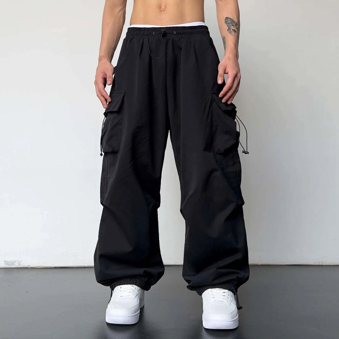 Cargo Joggers Lightweight Drawstring Waist