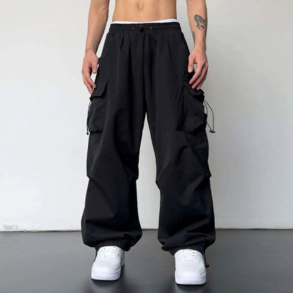 Cargo Joggers Lightweight Drawstring Waist