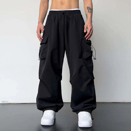 Cargo Joggers Lightweight Drawstring Waist