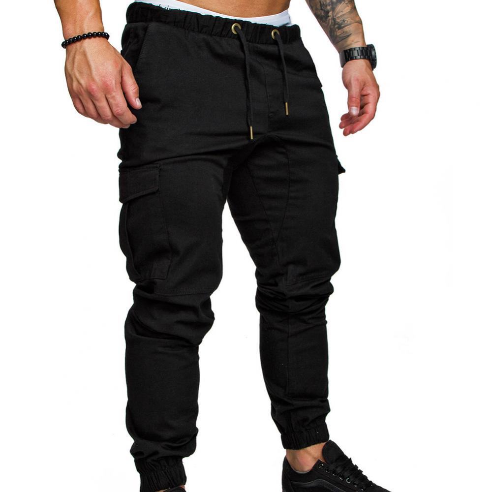 Cargo Joggers With Elastic Waistband And Drawstring