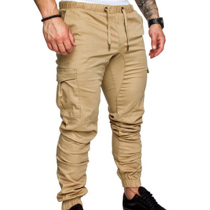 Cargo Joggers With Elastic Waistband And Drawstring