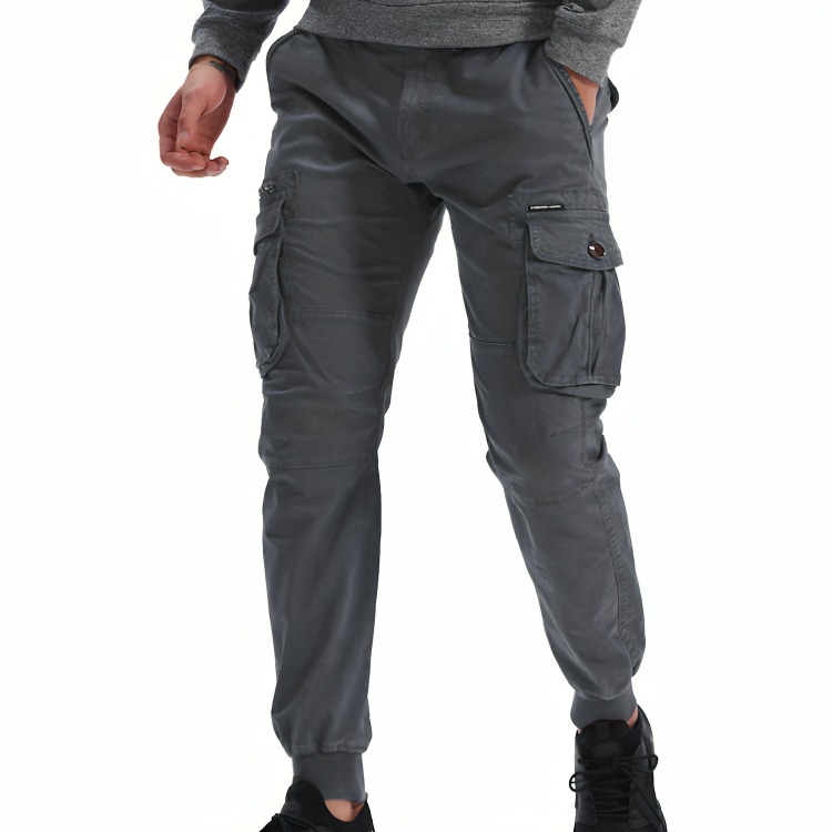 Cargo Trousers Mens Cotton Relaxed Fit