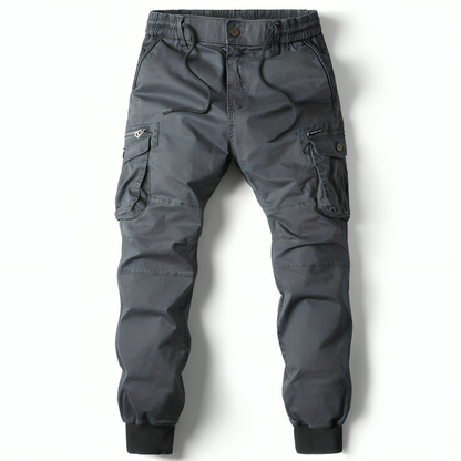 Cargo Trousers Mens Cotton Relaxed Fit