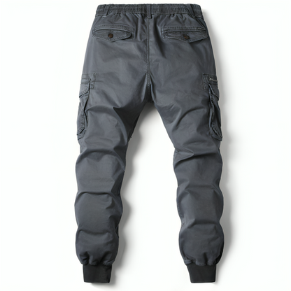 Cargo Trousers Mens Cotton Relaxed Fit