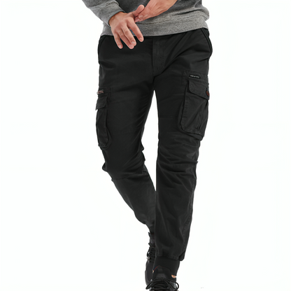 Cargo Trousers Mens Cotton Relaxed Fit