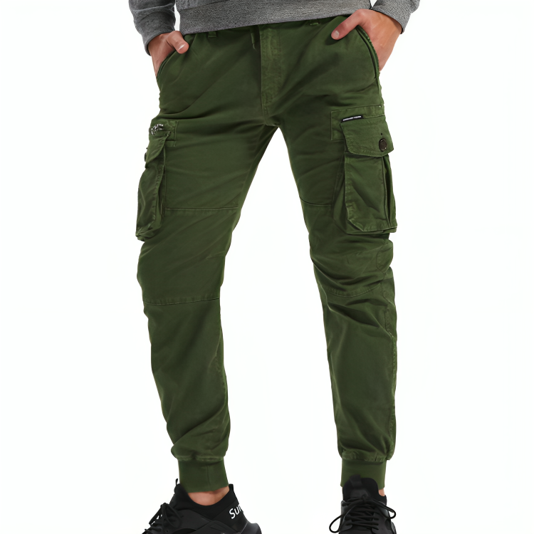 Cargo Trousers Mens Cotton Relaxed Fit
