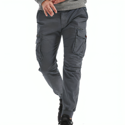 Cargo Trousers Mens Cotton Relaxed Fit