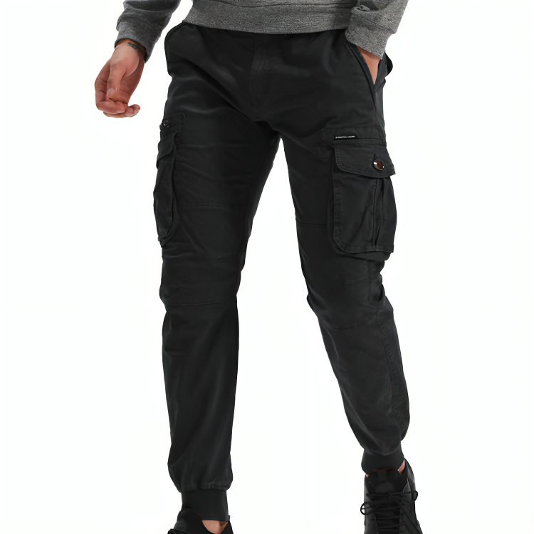 Cargo Trousers Mens Cotton Relaxed Fit
