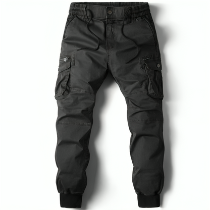 Cargo Trousers Mens Cotton Relaxed Fit