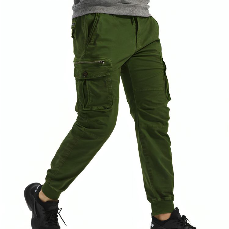 Cargo Trousers Mens Cotton Relaxed Fit