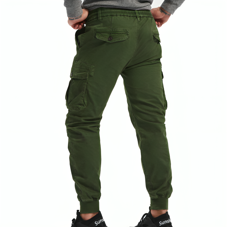 Cargo Trousers Mens Cotton Relaxed Fit