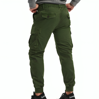 Cargo Trousers Mens Cotton Relaxed Fit