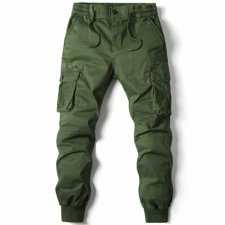 Cargo Trousers Mens Cotton Relaxed Fit