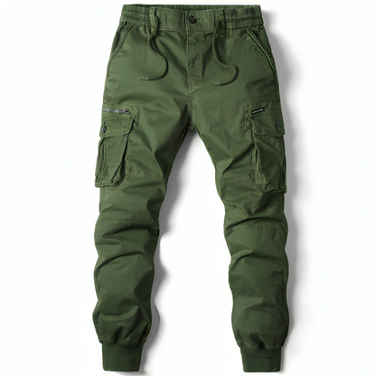 Cargo Trousers Mens Cotton Relaxed Fit