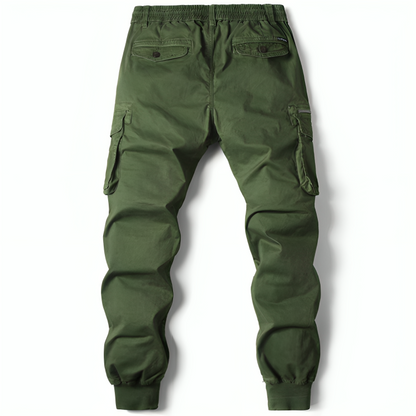 Cargo Trousers Mens Cotton Relaxed Fit