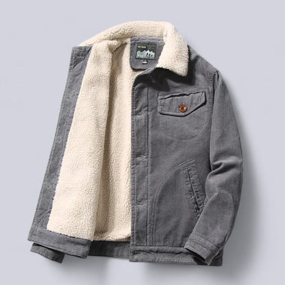 Corduroy Jacket Padded Cotton Lined Windproof