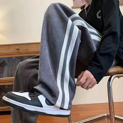 Corduroy Sweatpants Heavyweight Cotton Drawstring Waist