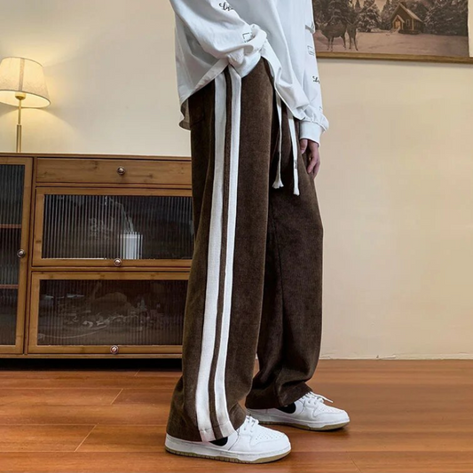 Corduroy Sweatpants Heavyweight Cotton Drawstring Waist