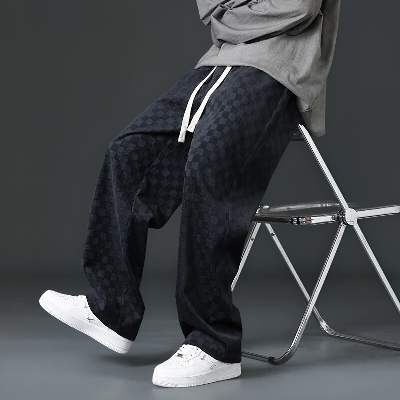 Corduroy Sweatpants Velvety Soft Loose Fit