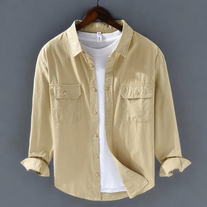 Cotton Shirt Lightweight Breathable Tailored Fit