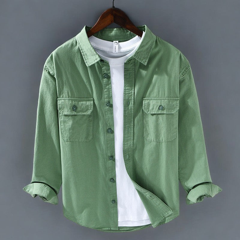 Cotton Shirt Lightweight Breathable Tailored Fit