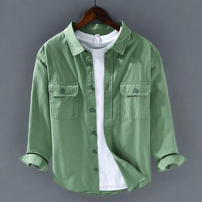 Cotton Shirt Lightweight Breathable Tailored Fit