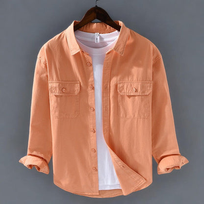 Cotton Shirt Lightweight Breathable Tailored Fit