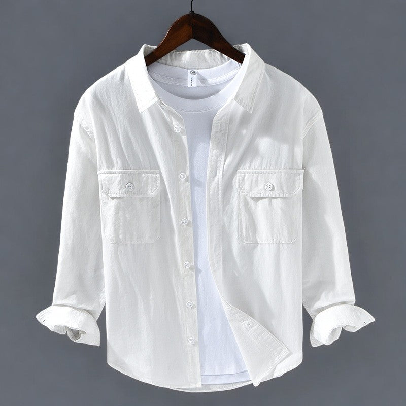 Cotton Shirt Lightweight Breathable Tailored Fit