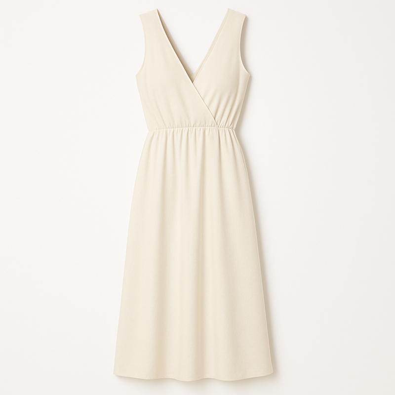 Cream Long Dress – Elegant & Lightweight