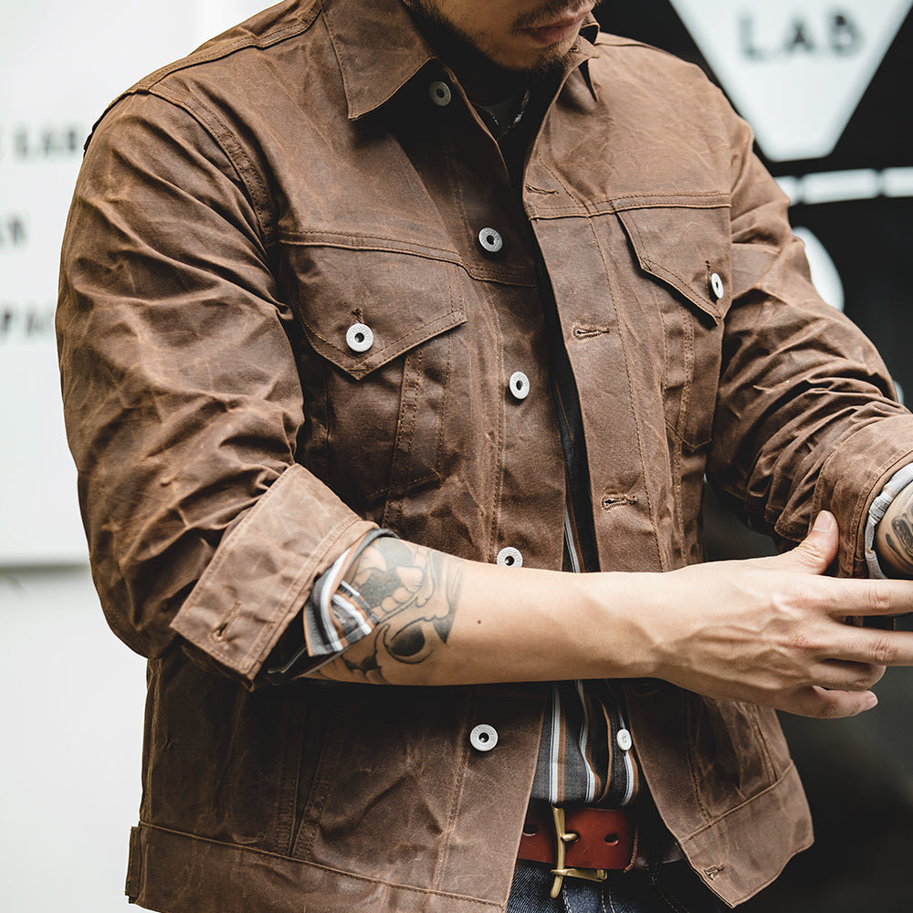 Cruiser Jacket Tin Cloth Short Lined