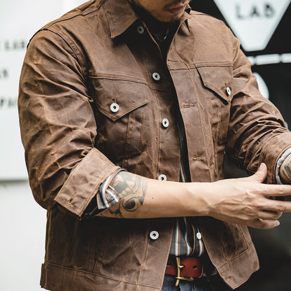 Cruiser Jacket Tin Cloth Short Lined